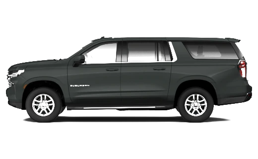 Chevrolet Suburban full size SUV, side view